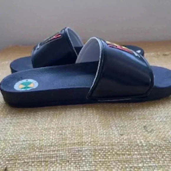 NEW Cross Colours X Unity Through Diversity Black Slides Sandals Women’s Sz 7 - Picture 3 of 8